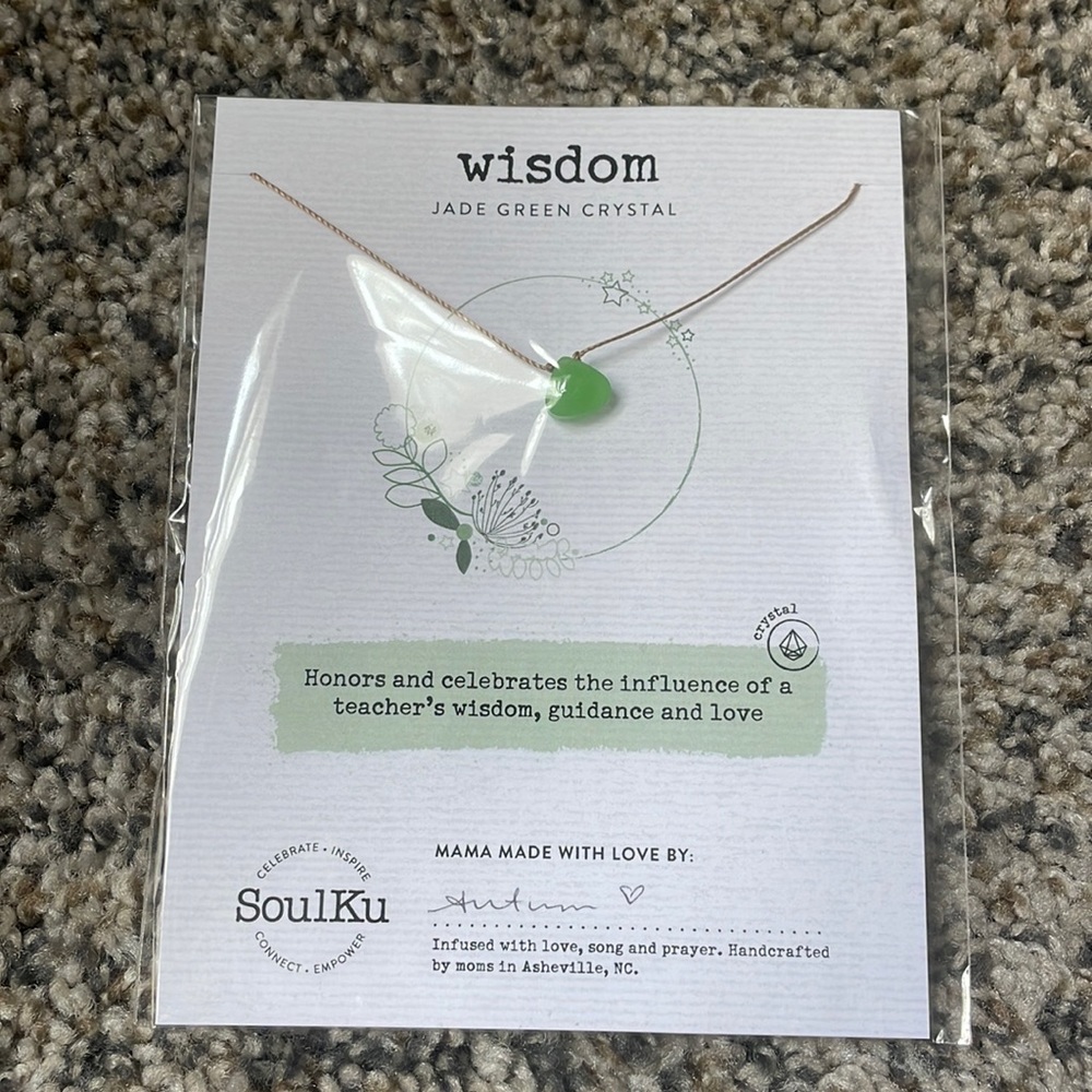 Jade Green Crystal Necklace